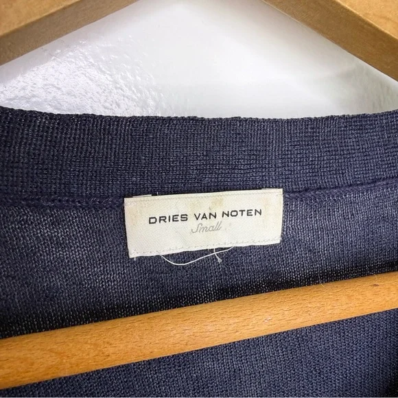 DRIES VAN NOTEN Linen 3/4 Sleeve Top - Picture 4 of 5